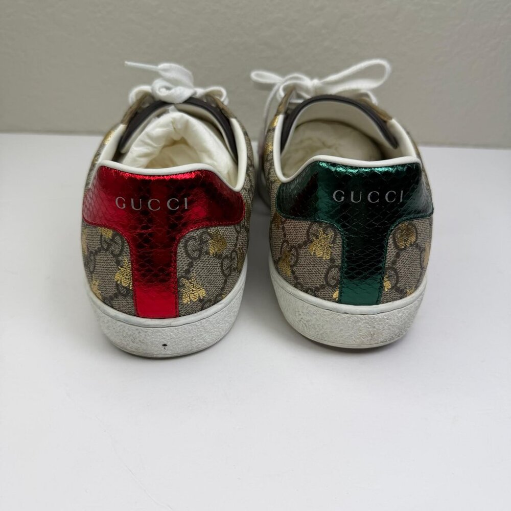 Mens Gucci Ace GG Supreme "Bees' Sneakers U.S. Size 8.5 - Picture 7 of 12